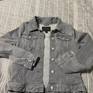 banana republic grey denim jacket